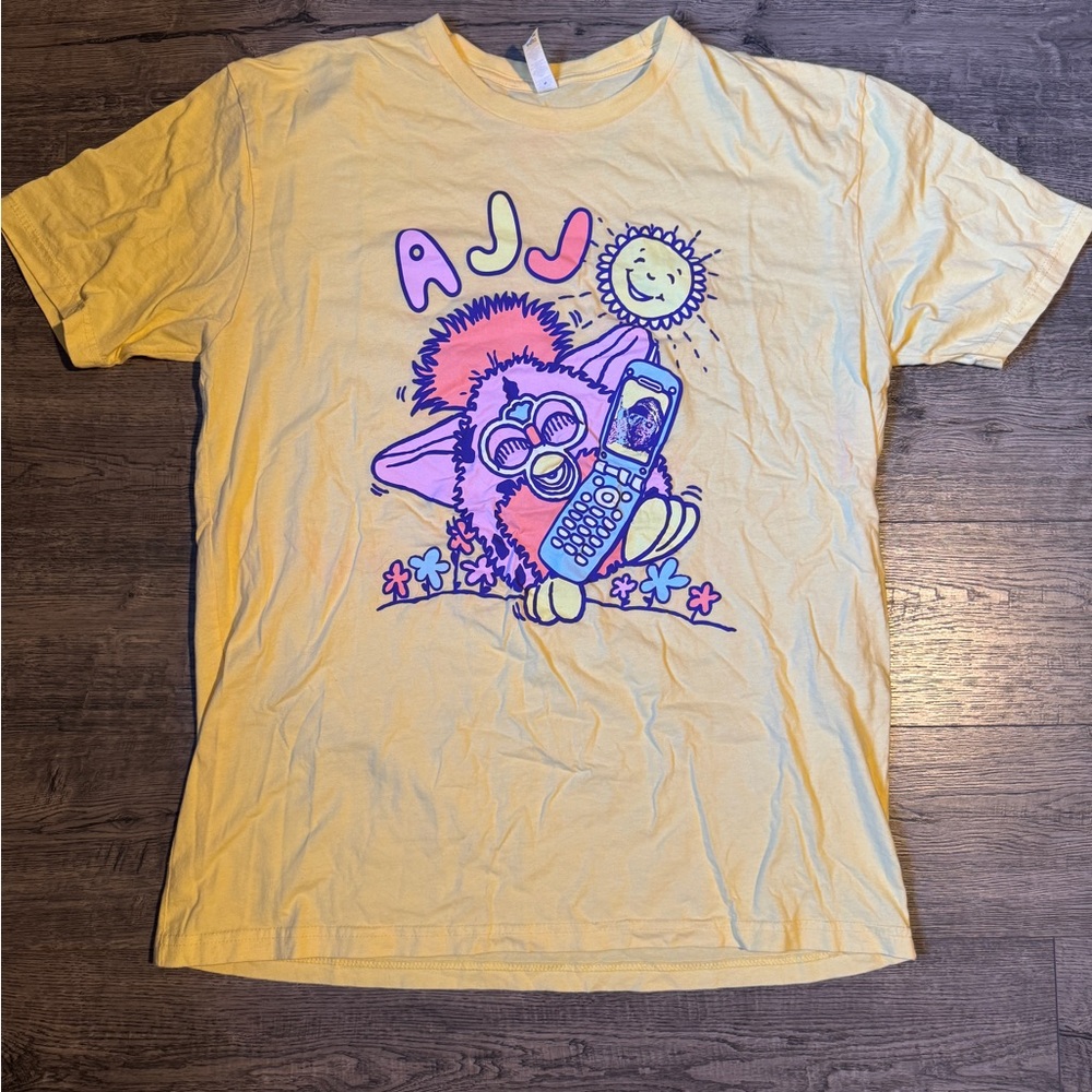 Men’s Yellow Andrew Jackson Jihad Furby Kacinzski T-Shirt